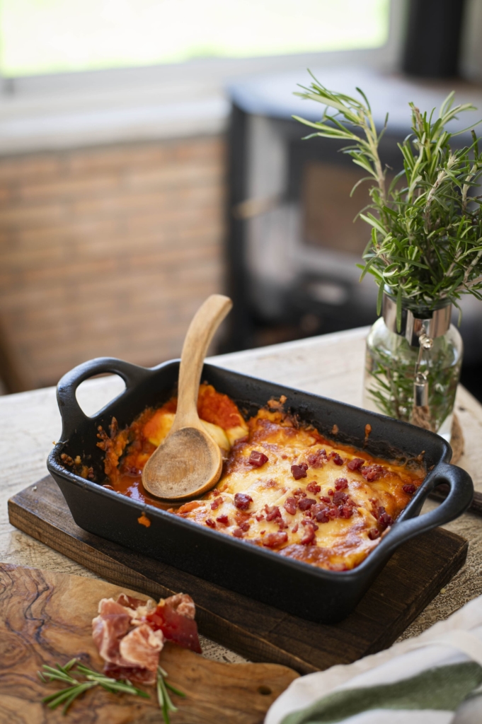 Pastel de calabacín y jamón